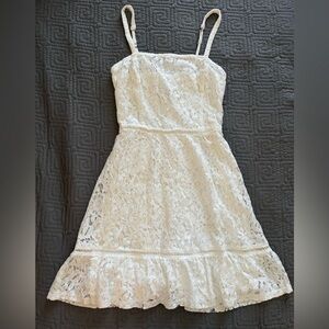Hollister White Lace Mini Dress